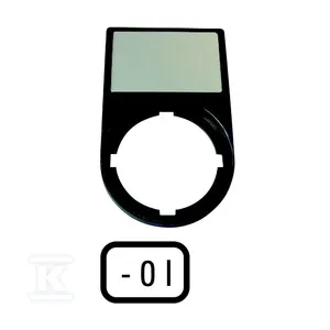 Cena promocyjna Tabliczka M22S-ST opisowa 0-I 50x30mm czarna 216485