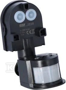 Czujnik ruchu DR-05 B podczerwony, czarny, natynkowy, 230V Tylko dziś