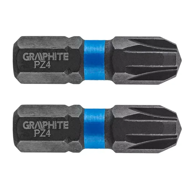 Bezpieczna płatność Bit udarowy PZ4 x 25 mm 2 szt. 56H506 GRAPHITE