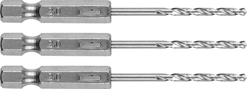 Bezpieczne zakupy Wiertło do metalu Hex 2 mm 3 szt. 54T700 Graphite