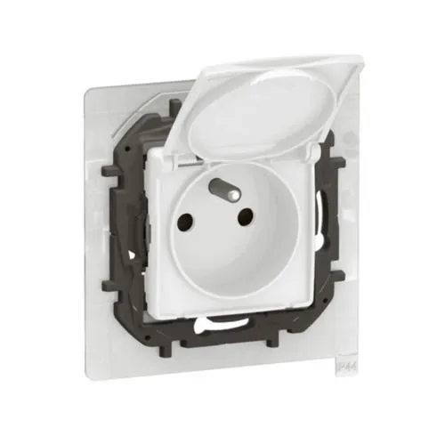 NOWE NILOE Gniazdo pojedyncze z uziemieniem hermetyczne IP44 16A 250V moduł, szybkozłączki, białe; NP3108WH LEGRAND Dostępne od ręki