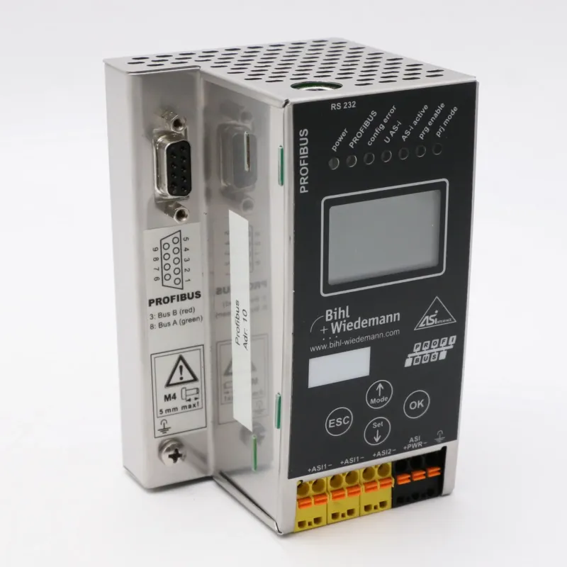 Szybka wysyłka Bihl+Wiedemann BWU1569 AS-i 3.0 PROFIBUS Gateway ze stali nierdzewnej, 2 Master